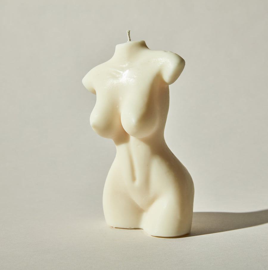 Female silhouette bodyform luxury body soy wax vegan cruelty free candles  